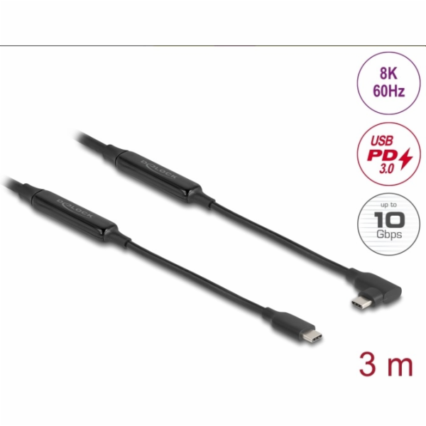Delock Aktivní kabel USB 10 Gbps, ze zástrčkového rozhran...