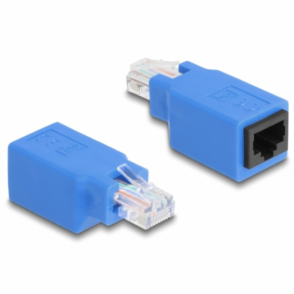 Delock Rollover adaptér RJ45 ze zástrčky na zásuvku