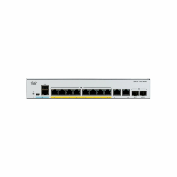 Catalyst C1000-8T-E-2G-L, 8x 10/100/1000 Ethernet ports, ...