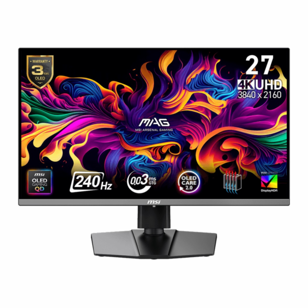 MSI MAG/272UP QD-OLED X24/26,5"/QD-OLED/4K UHD/240Hz/0,03...
