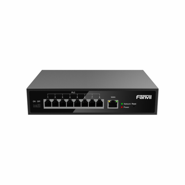 Fanvil PN8 - dvoudrátový PoE Switch, RJ45, 8 x RJ11