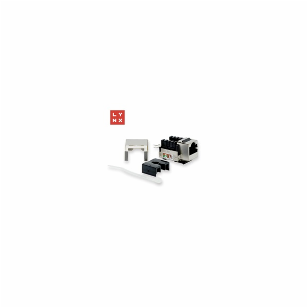LYNX keystone STP Cat5e, 90 stp., stříbrný