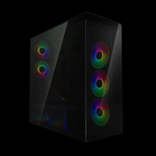 ARCTIC Premium PC Case Xtender VG (Black), Vertical GPU M...