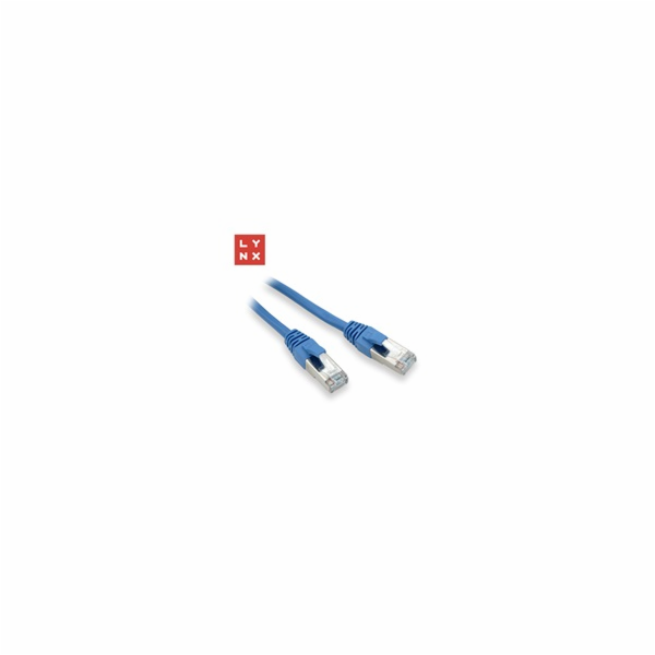 LYNX FTP patch kabel Cat5e PVC, CCA, 5m, modrý