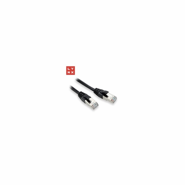 LYNX FTP patch kabel Cat5e PVC, CCA, 7m, černý