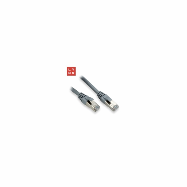 LYNX FTP patch kabel Cat6, PVC, 5m, šedý