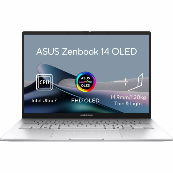 ASUS Zenbook 14 OLED UX3405CA-OLED570W Foggy Silver celok...