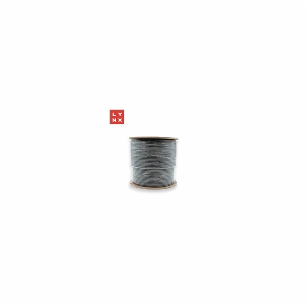 LYNX SFTP kabel, Cat6a, LSZH, celoměděný, vnitřní, šedý, ...