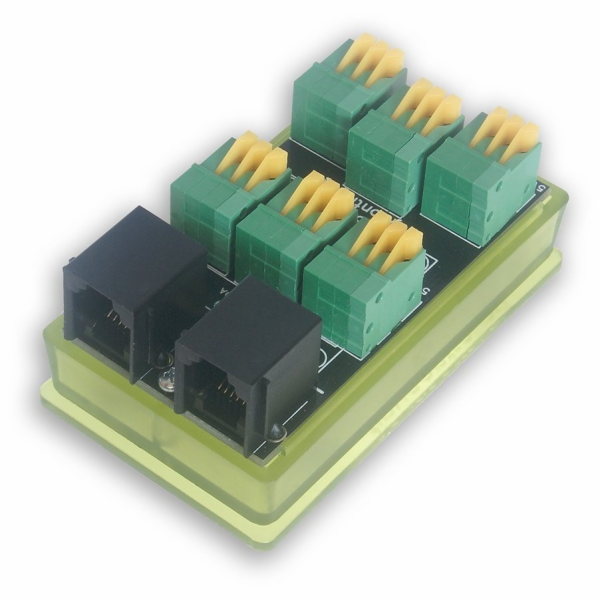 TINYCONTROL Splitter tB2, rozšíření 1-Wire - 1× RJ12 a 6×...