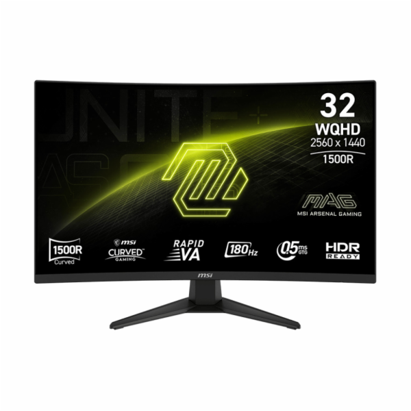 MSI MAG/321CQF E18/31,5"/VA/QHD/180Hz/0,5ms/Černá/3R