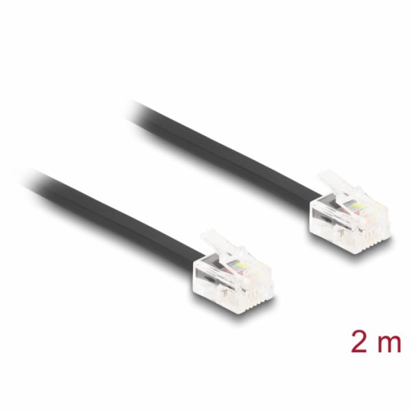 Delock Telefonní kabel RJ11, ze zástrčky na zástrčku RJ11...
