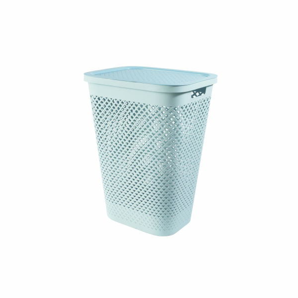 Koš na prádlo Curver Pure 55 l modrý s víkem