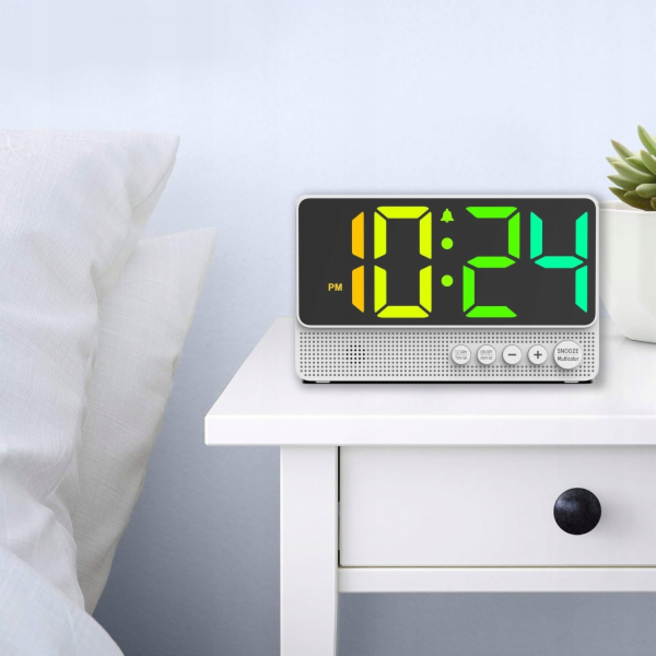 NoName Hodinky L45E BUDÍK HODINKY BAREVNÁ LCD LAMPA