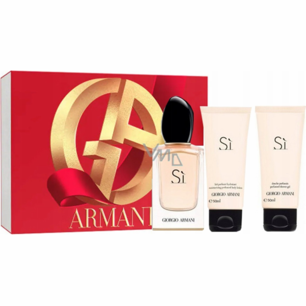 ARMANI SET (SI (W) EDP/S 50ML + TĚLOVÉ MLÉKO 50ML + SPRCH...