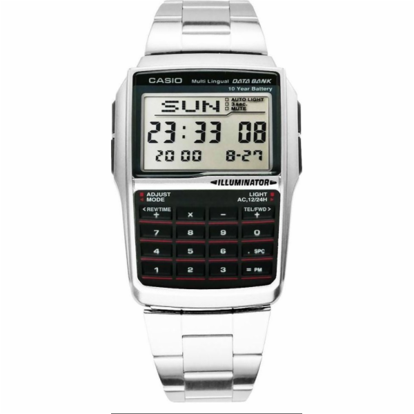 Pánské hodinky Casio Watch Casio DATABANK CALCULATOR STEEL