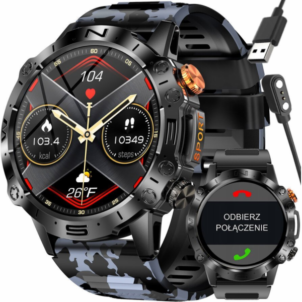 Chytré hodinky Gravity SMARTWATCH PÁNSKÉ GRAVITY GT20-5 -...