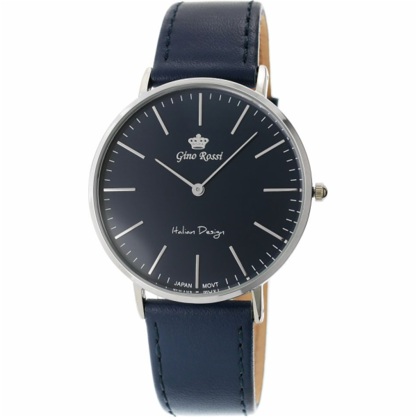 Pánské hodinky Gino Rossi Blend Slim Black (11014A-6F1)