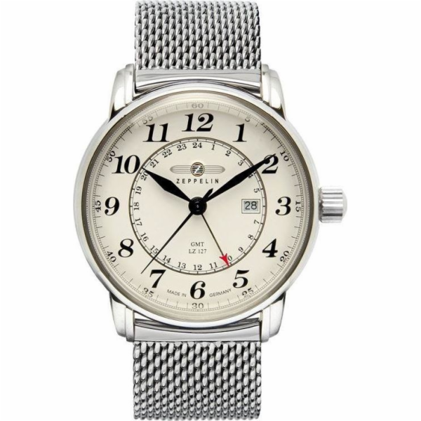 Zeppelin Pánské hodinky LZ127 7642M-5 Quartz stříbrné
