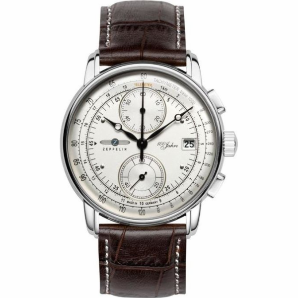 Zeppelin Pánské hodinky 100 Years 8670-1 Quartz Silver