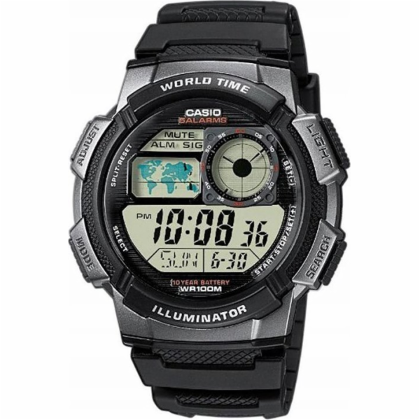 Pánské hodinky Casio Watch CASIO 10 Bar na plavání AE-100...