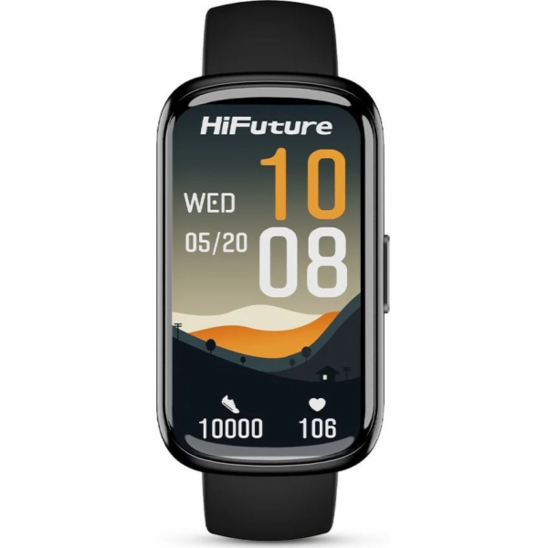 HiFuture Chytré hodinky EVO2 černá/černá (HSSW6BK)
