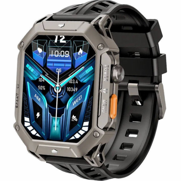 Chytré hodinky Rubicon SmartWatch Rubicon RNCF24 šedé sil...