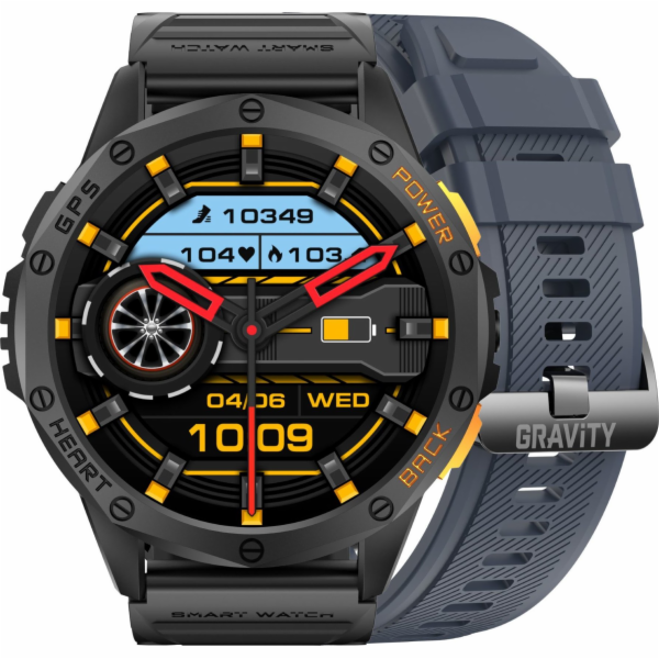 Pánské hodinky SMARTWATCH GRAVITY GT24-1 BK/BK/BK