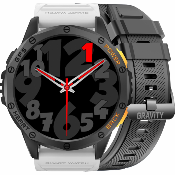 Pánské hodinky SMARTWATCH GRAVITY GT24-2 BK/BK/WH