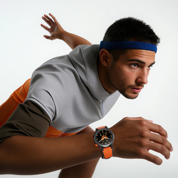 GepardWatches Chytré hodinky Weefly Conquer v oranžové barvě