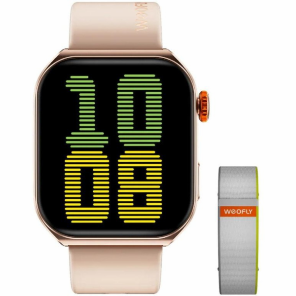 Watchmark Chytré hodinky Weofly Edge 2 zlaté barvy