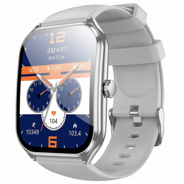 Hoco Chytré hodinky s funkcí hovoru AMOLED Y28 stříbrné