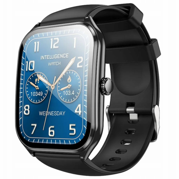 Hoco Chytré hodinky Y28 AMOLED s funkcí volání, černé