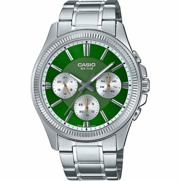 Casio Pánské hodinky MTP-1375PD-3AVEF stříbrné barvy