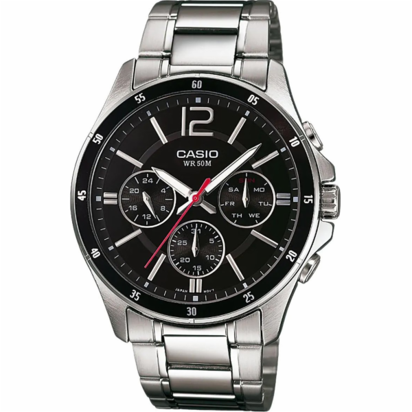 Casio Pánské hodinky MTP-1374PD-1AVEF stříbrné barvy