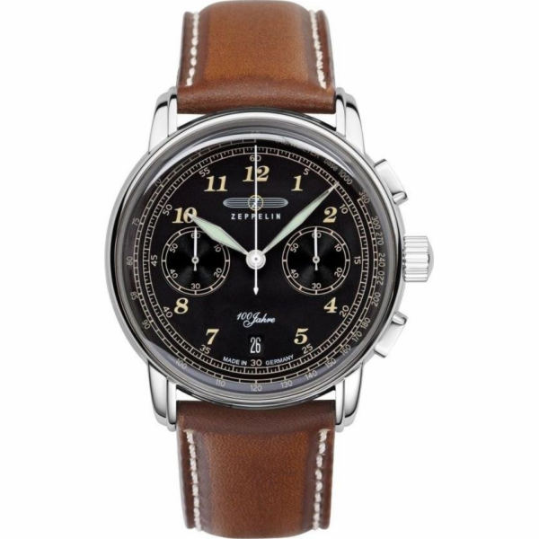 Zeppelin Pánské hodinky 100 Years 7674-3 Quartz Black (25...