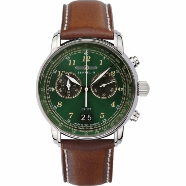 Zeppelin Hodinky LZ127 8684-4 Quartz Green (260189)