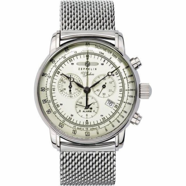 Zeppelin Hodinky 100 Years 8680M-3 Quartz White (259596)