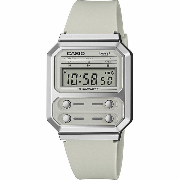 Casio Hodinky Dámské hodinky Casio A100WEF-8AEF šedé barvy