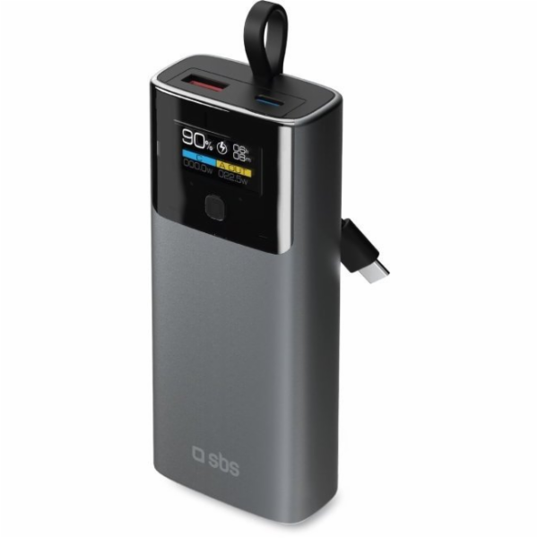 SBS Mobile Powerbanka SBS 10000mAh PD 20W s LCD displejem...