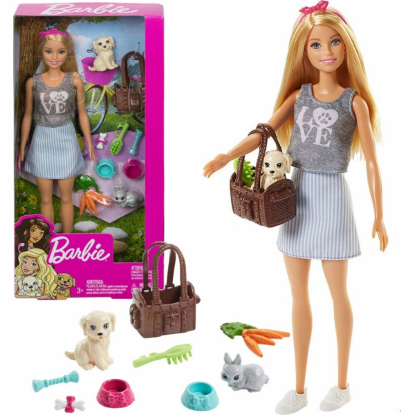 Mattel Panenka Barbie od se zvířátky (FPR48)