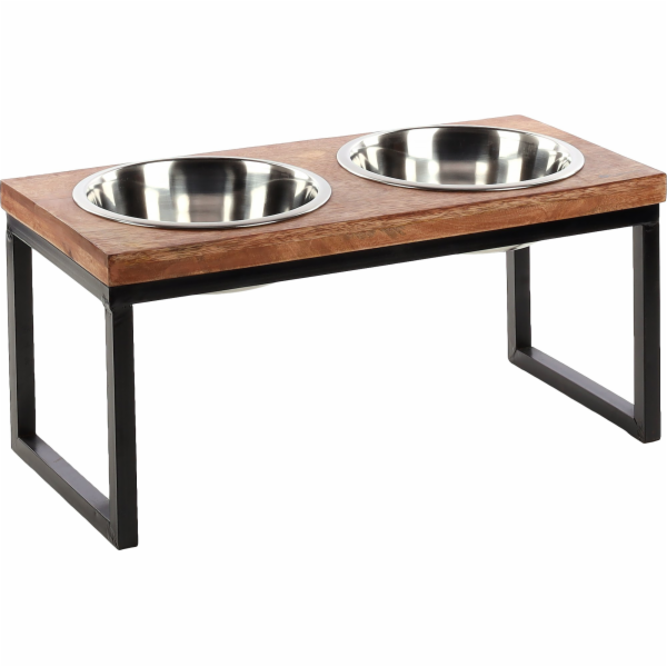 Flamingo Tommy Duo Dinner Stojan se 2 nerezovými miskami ...