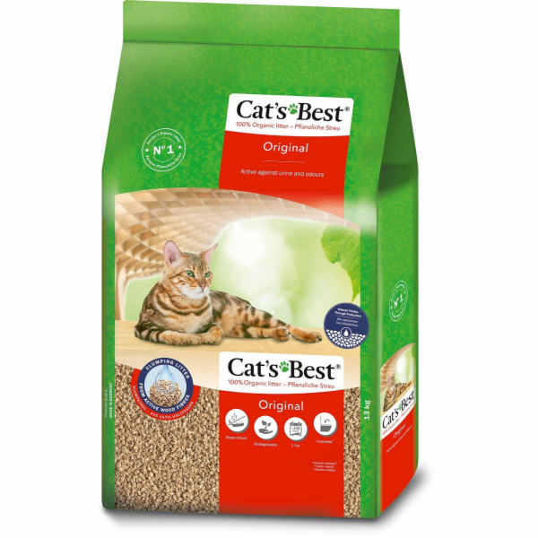 Cats Best Original Přírodní stelivo pro kočky 30l