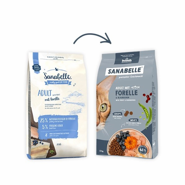 BOSCH Sanabelle Adult pstrąg sucha karma dla kotów 8kg