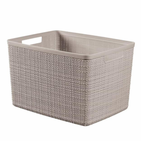 Box Curver Jute L 20L taupe
