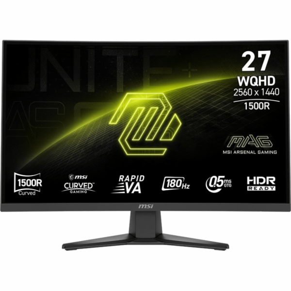 MSI MAG/275CQF E18/27"/VA/QHD/180Hz/0,5ms/Černá/3R