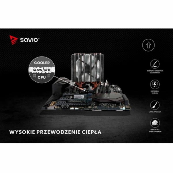 Savio Teplovodivá pasta Glacier 14,5 W/mK, 4g TG-04