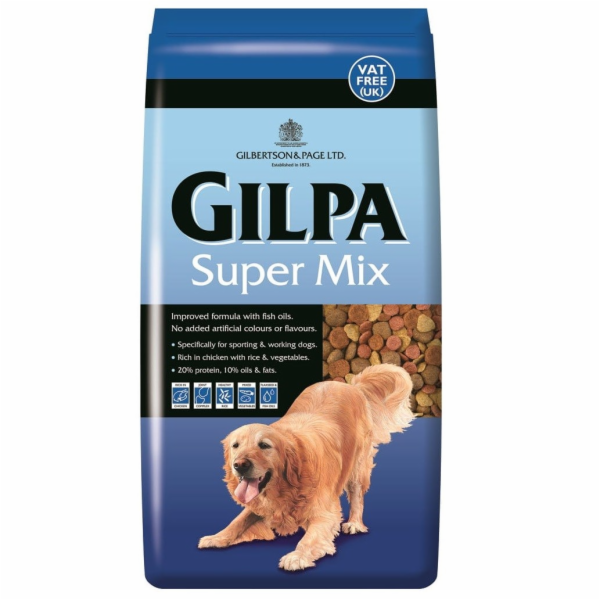 GILPA Super Mix - suché krmivo pro psy - 15kg