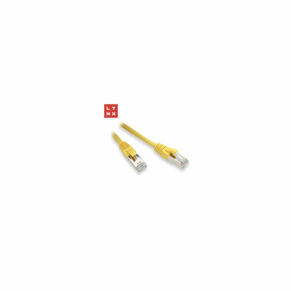 LYNX FTP patch kabel Cat5e PVC, CCA, 3m, žlutý
