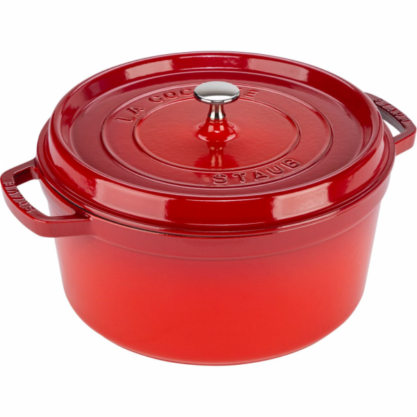 Staub La Cocotte 28cm rund, Kirsch-rot, Gusseisen