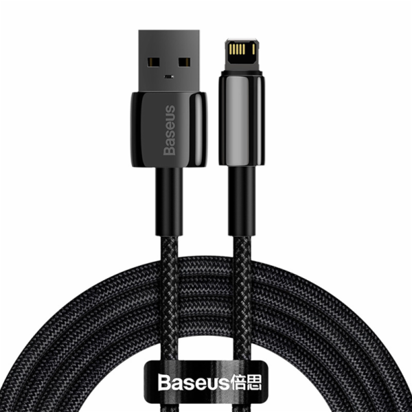 Baseus Tungsten Gold Cable USB to iP 2.4A 2m (černý)